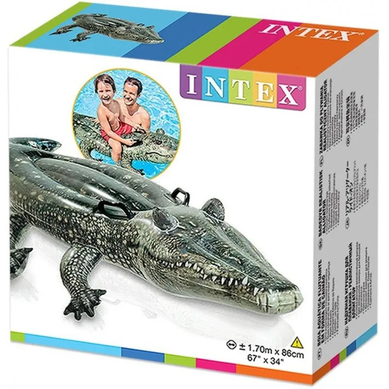 Intex 57551NP-gonflabila crocodil cu fotorealiste de imprimare