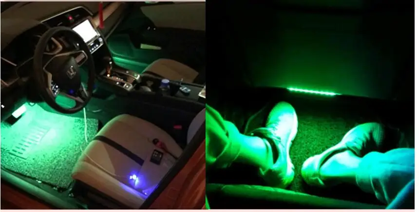 4buc LED-uri Auto atmosfera lumini Benzi Decorative de Interior pentru Citroen C1 C2 C3 C4 C5 C6 C8 C4L Accesorii