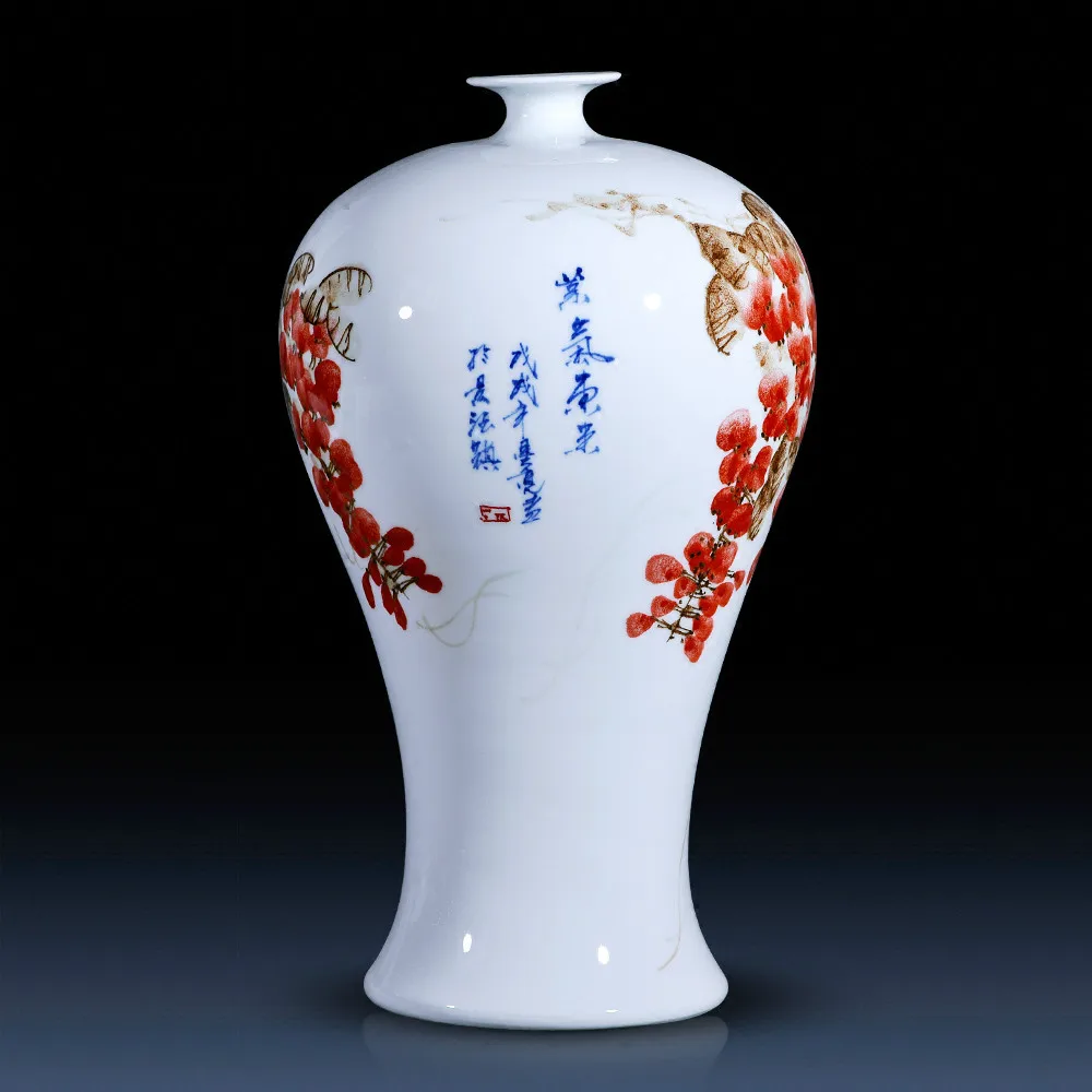 march Constitute From Jingdezhen ceramică vaze mari handmade pictate manual vaza de flori  aranjament floral Chinezesc modern living decoratiuni ~ Decor Acasă -  www.poarta-masca.ro