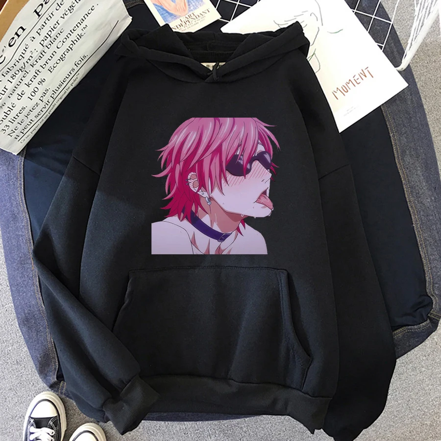 Yarichin Club la Modă Japonez anime grafice imprimate doamna hoodie Bărbați/femei casual, de stradă vrac Harajuku bluze Topuri