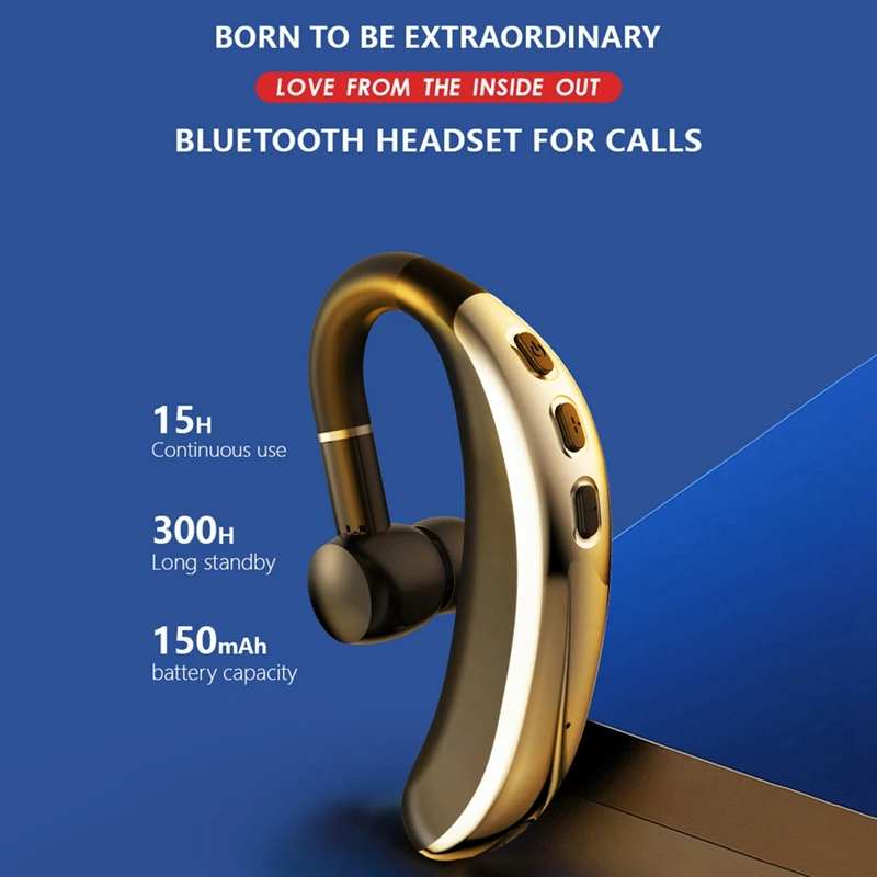 Bluetooth 5.0 Wireless Căști Pentru Ureche Hands-Free Agățat De Ureche Cască De Afaceri De Sport Cu Suport Setul Cu Cască Noi - www.poarta-masca.ro