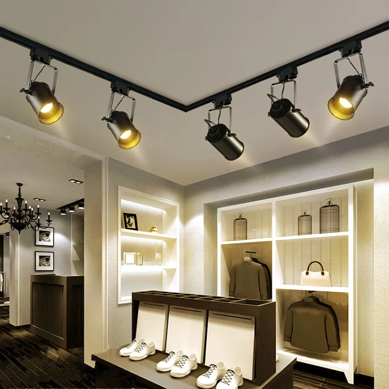 Stil Retro LED lumini plafon unghi Reglabil magazin de îmbrăcăminte living bar de tavan iluminat interior ~ Lumini Plafon Fanii - www.poarta-masca.ro