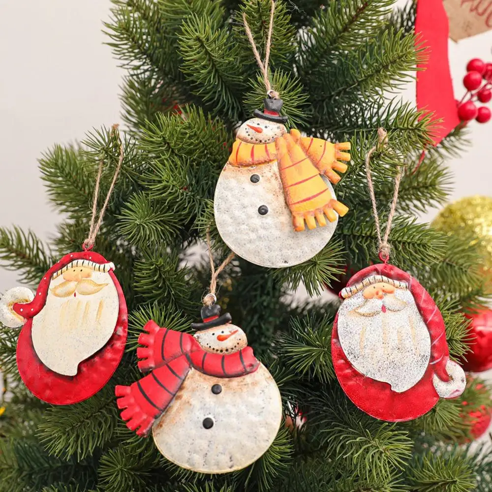1buc DIY Fier Pom de Crăciun Agățat de Perete Ornamente față-verso Cadouri de Crăciun pentru Copii Prietenos pentru Copii de Craciun Decor Acasă
