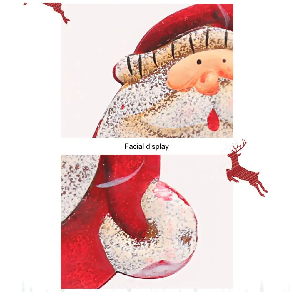 1buc DIY Fier Pom de Crăciun Agățat de Perete Ornamente față-verso Cadouri de Crăciun pentru Copii Prietenos pentru Copii de Craciun Decor Acasă