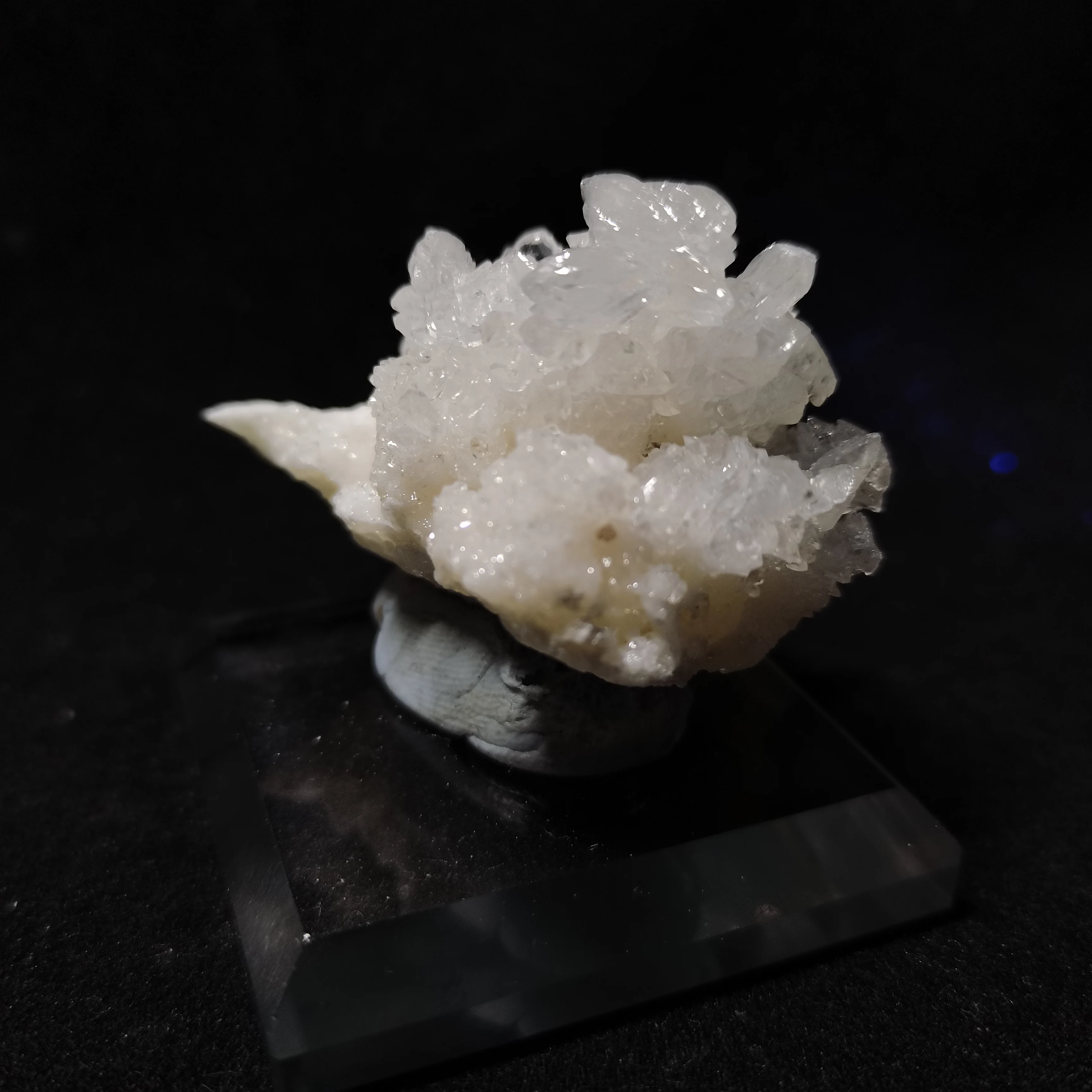 48.1 gNatural apă minereu de zinc, cristal, fluorit specimene minerale, mai multe minerale simbionți