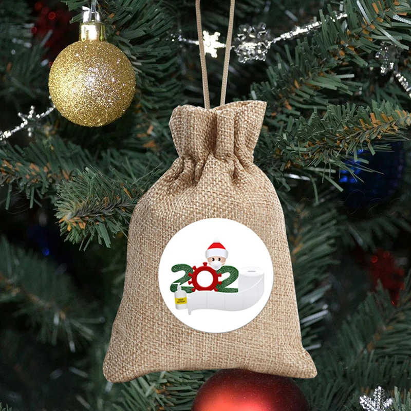 1buc Crăciun Fericit DIY Hârtie de Ambalaj Cadou Carduri de Bomboane de Depozitare Sac de Mos craciun Cadou Geanta