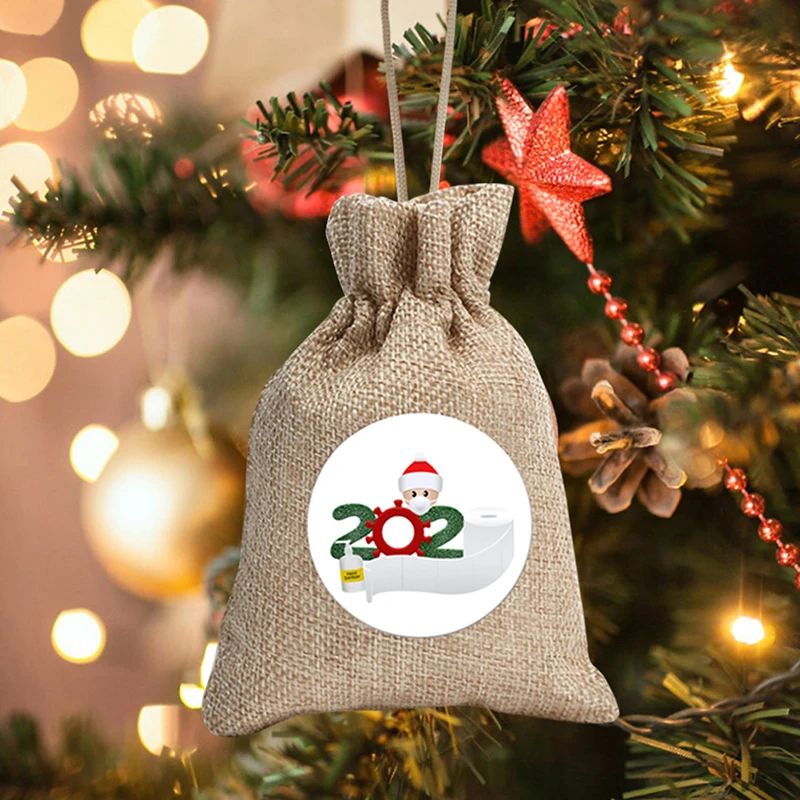 1buc Crăciun Fericit DIY Hârtie de Ambalaj Cadou Carduri de Bomboane de Depozitare Sac de Mos craciun Cadou Geanta