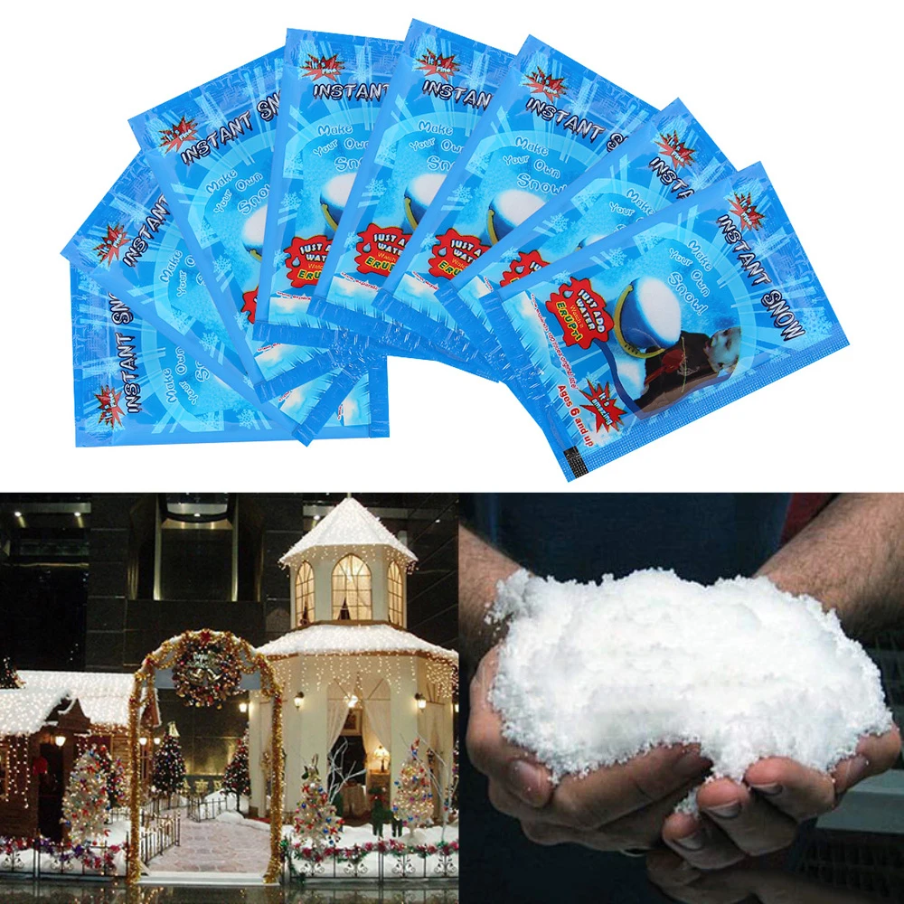 10buc Crăciun Fals Magic Instant Zăpadă Pufos Super-Absorbant Decoratiuni Pentru Nunta de Crăciun Picătură de Transport maritim Toată Vânzare