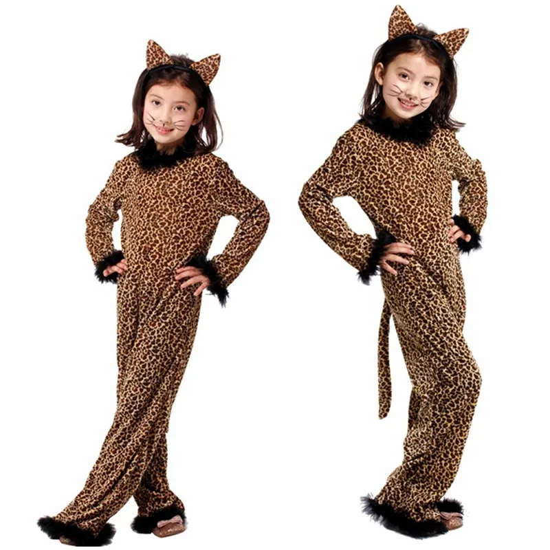 Musty average Caroline Copii Fată Kitty Catwoman Cosplay animal Copii pijamale Halloween Leopard  Costum de Carnaval bal Mascat Etapă a juca rochie ~ Noi -  www.poarta-masca.ro
