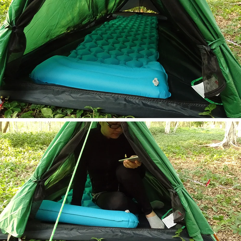 Ultralight Saltea Gonflabila Cu Perna Camping Saltea Perna De Dormit Pad Mașină De Călătorie În Aer Liber Paturi Aer Umflarea Saltea De Aer