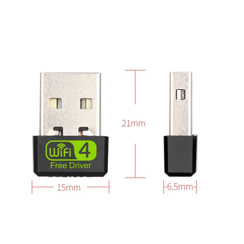 Adaptor WiFi pe USB, 150Mbps Singură Bandă de 2.4 G Wireless Adaptor Mini Wireless placa de Retea WiFi Dongle pentru Laptop/Desktop/PC, Suppo