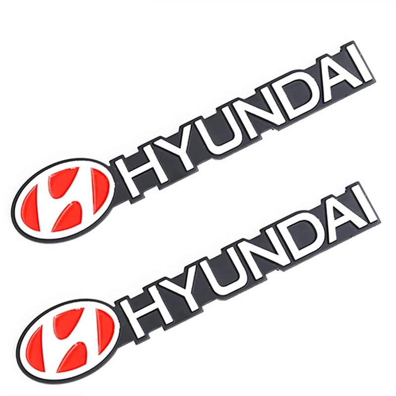 Masina din Spate, Corp de Literă din Aluminiu mat, Autocolant Decor pentru Hyundai IX35, Elantra Accent Santa Geneza Tiburon Accesorii Auto