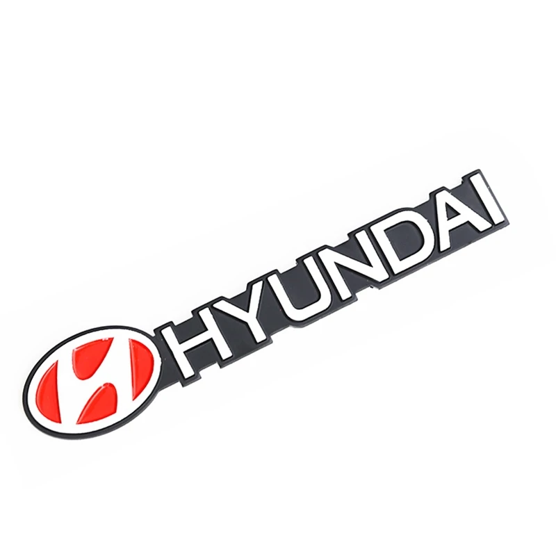 Masina din Spate, Corp de Literă din Aluminiu mat, Autocolant Decor pentru Hyundai IX35, Elantra Accent Santa Geneza Tiburon Accesorii Auto