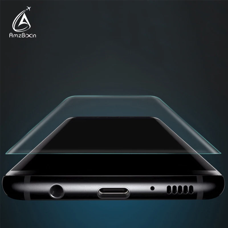 Amzboon 3D Curbat Moale de Sticlă Film Full Cover Pentru Samsung Galaxy Note 8 9 S9 S8 S8 Plus S7 Edge S6 Edge HD Ecran Protector de COMPANIE