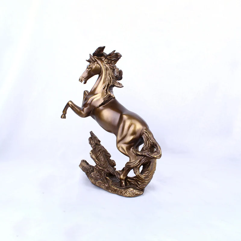 Camera De Zi De Decorare Ornament Antic Cai De Rulare Mascota Norocos Acasă Decorare Cal Figurina Meserii Rășină Figurine