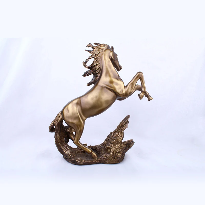 Camera De Zi De Decorare Ornament Antic Cai De Rulare Mascota Norocos Acasă Decorare Cal Figurina Meserii Rășină Figurine