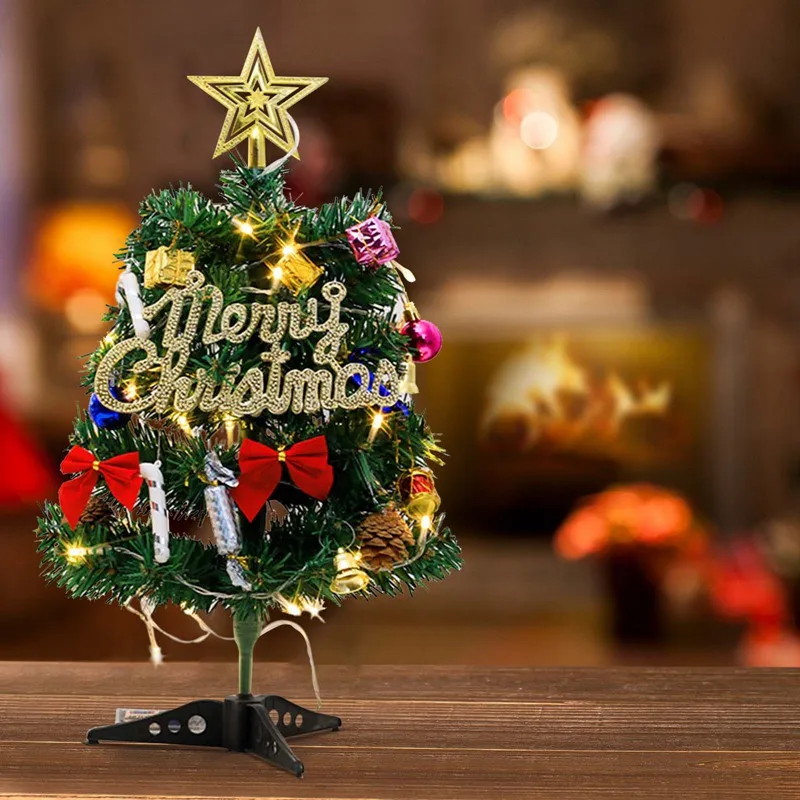 DIY Pomul de Crăciun Pom de Craciun Mini Komatsu Pomul Cu Lumini Ornamente de Crăciun, Anul Nou, Petrecere, Cadou Ornamente