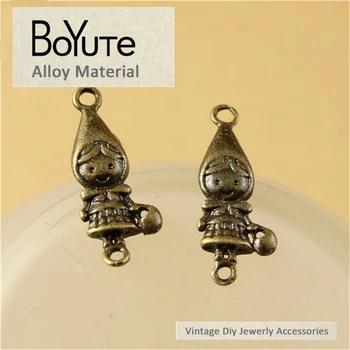 BoYuTe (100 Piese/Lot) 19*8MM Stil Vintage Antique Bronz Placat cu Zinc din Aliaj Fetita Conectori pentru Componente de Bijuterii