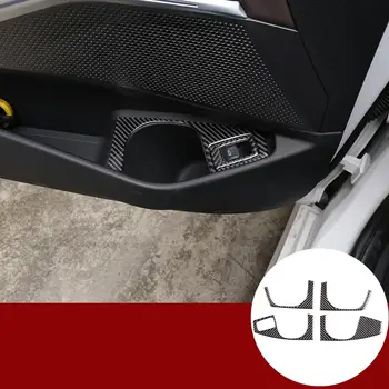 Auto Accesorii de Interior Pentru BMW Seria 3 G20 G28 2019-2020 Real Fibra de Carbon 3D Autocolant Usa cana de apa titularul panoul de Autocolant Auto