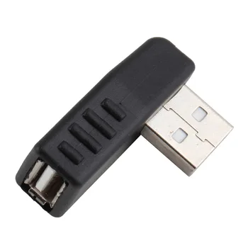 Stânga /dreapta unghi de 90 de grade USB 2.0 de sex Masculin de sex Feminin Adaptor Conector pentru Laptop PC Durabilitate și Performanță Stabilă Ușor de a Lucra