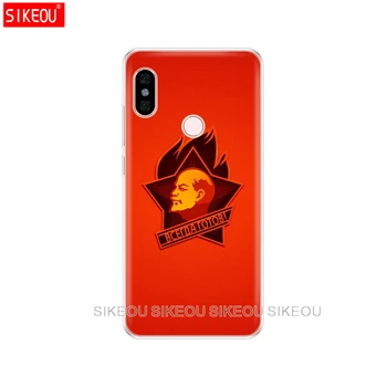 Capac de silicon telefon Caz pentru Xiaomi redmi 5 4 1 1 2 3 3 pro PLUS redmi note 4 4X 4A 5A lenin, drapelul Uniunii Sovietice