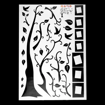 PVC Negru 70 x 50cm Populare Top de Vânzare Copac Foto Autocolante de Perete Amovibil Decal Decor Acasă DIY Art Decor