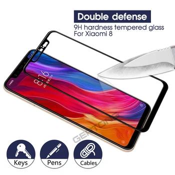 9D Sticlă Curbată pentru Xiaomi Mi 9 Full Acoperă Sticla Pentru Xiaomi Mi 8 Lite Mi9 SE Mi A2 A1 6X 5X, Ecran Protector de Film