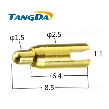 Tangda conectori 2.5*8.5 mm split 2.5 8.5 primăvară degetar din alama placat cu aur de lumină portabile, TANGDA