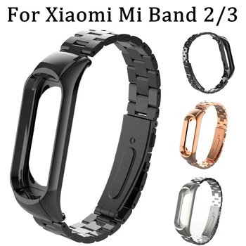 Din Oțel inoxidabil Încheietura Curea Pentru Xiaomi Mi band 4 5 Miband OLED Smart Brățară Bratari de Înlocuire Trupa Încheietura mâinii Pentru MiBand 3 5