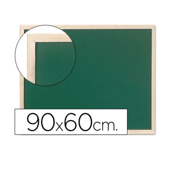 Pizarra Q-connect marco de madera 90 x 60 cm Verde