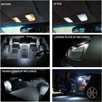 LED Lumini Auto de Interior Pentru Chevrolet malibu ESTE LTZ normal 2016+ camera dome harta lectură piciorul ușa lampa de eroare gratuit 10pc