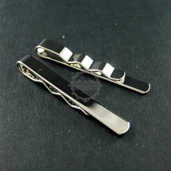 5x50mm de înaltă calitate de argint /aur placat cu alamă DIY simple, de bază cravată bar clip bezel tava DIY consumabile 1504010