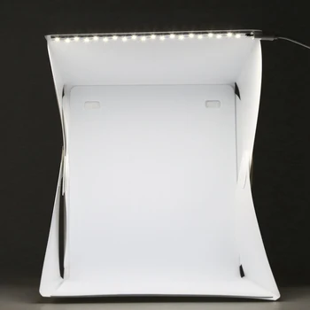 Mini Pliabil Foto, Fotografie de studio LED LightLighting Cort Cutie Moale (Culoare: Alb)