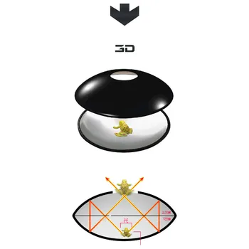 1 X 3D Mirascope Holograma Camera Magic Box Optic de Proiecție iluzie Vizuală Jucărie Amuzant de Învățământ de Știință, Fantezie Jucarii