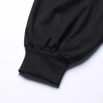 XUXI Mozaic Genunchi-Lungime Rochie Femei Vrac Talie Mare Bodycon Moda cu Maneci Lungi Streetwear de Mari Dimensiuni Toamna anului 2020 FZ2993
