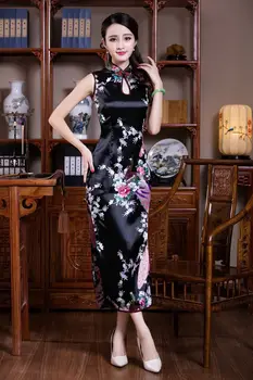 Roșu Vara Cheongsam Stil Tradițional Chinezesc Femei Raionul Rochie Doamnă Elegant Slim Qipao Noutate Vestido Marimea S M L XL XXL