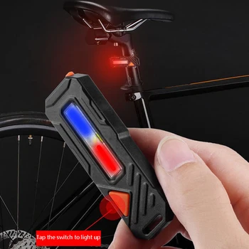 USB Reîncărcabilă Biciclete Coada Lumina LED-uri care Rulează Lumina Biciclete de Munte Biciclete de Avertizare Lumina Coada Accesorii de Echitatie