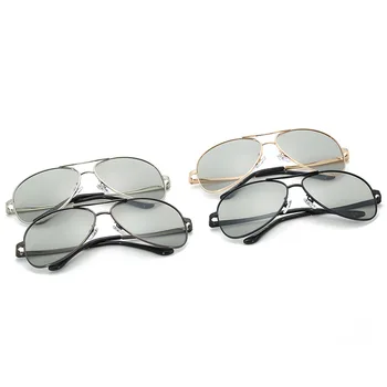 Noua schimbare de culoare de epocă ochelari de soare tendință retro bărbați polarizare clapetă ochelari de soare oculos de sol masculino 2018 Brand