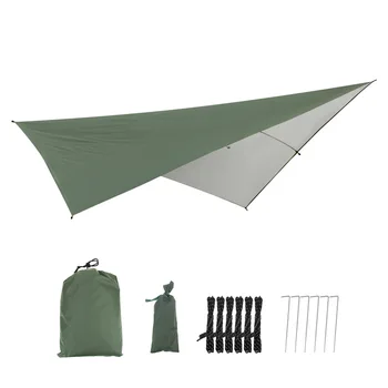 290x290cm Ultralight Prelată de protecție Solară Plajă Adăpost de Soare Cort Umbra Impermeabil Grădină Masina Tent Baldachin Camping Hamac Ploaie Zbura