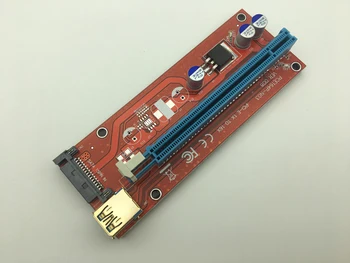 Noi Placat cu Aur, USB 3.0 VER008 60CM PCI-E Riser Card SATA de Alimentare PCI-E 1x la 16x Coloană pentru Bitcoin Miner Antminer Miniere