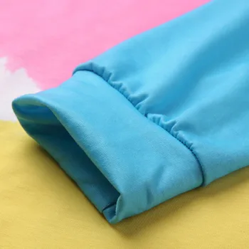 Femei Plus Dimensiune Tie-Dye Tipărite Gradient Pulover Tricou Maneca Lunga De Sus