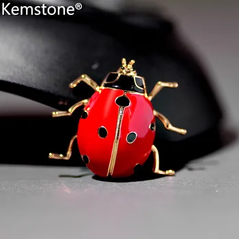 Kemstone Creative Gărgăriță Roșu de Cupru Pin Broșă de Bijuterii Cadouri pentru Femei