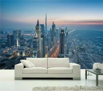 Wallpaper 3d foto personalizate murală living Dubai city skyline pictura 3d TV, canapea de fundal non-țesute tapet pentru pereti 3d