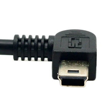 USB 2.0 de sex Feminin OTG la Stânga în Unghi de 90 de Grade Mini B Male Cablu 10cm