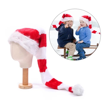 Amuzant Pălării de Partid de Crăciun Pălării Lungi cu Dungi Simțit Pluș Elf Pălărie Temă de Vacanță de Crăciun Petrecere Accesoriu pentru Adulți