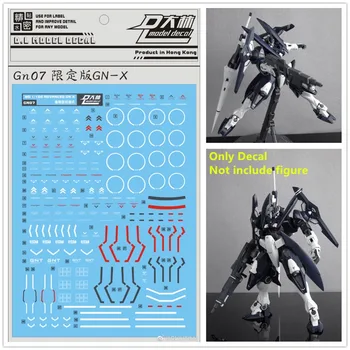 D. L de înaltă calitate Decal apă inserați codul GN07 Pentru Bandai MG 1/100 GNX-604T Avansate GN-X Gundam DL107