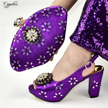 Populare de Argint Pantofi cu Toc Și Geantă de Seturi pentru Femei Sandale de Seara Cu Geanta 688-14 Inaltime 10 cm