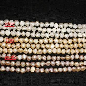 Naturale de apă Dulce Pearl Șirag de mărgele de Înaltă Calitate față-verso Lustruit Perle de Luare de Bijuterii DIY Brățară Colier Bijuterii Accesorii