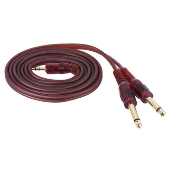 Chitara Cablu de 3,5 mm pentru Două 6,35 mm Plug Instrument Cablu pentru Chitara Electrica