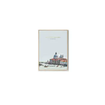 Moderne canvas postere de perete printuri de arta Venețiană biserica de pe malul lacului arhitectura peisajului poze de perete pentru camera de zi fara rama